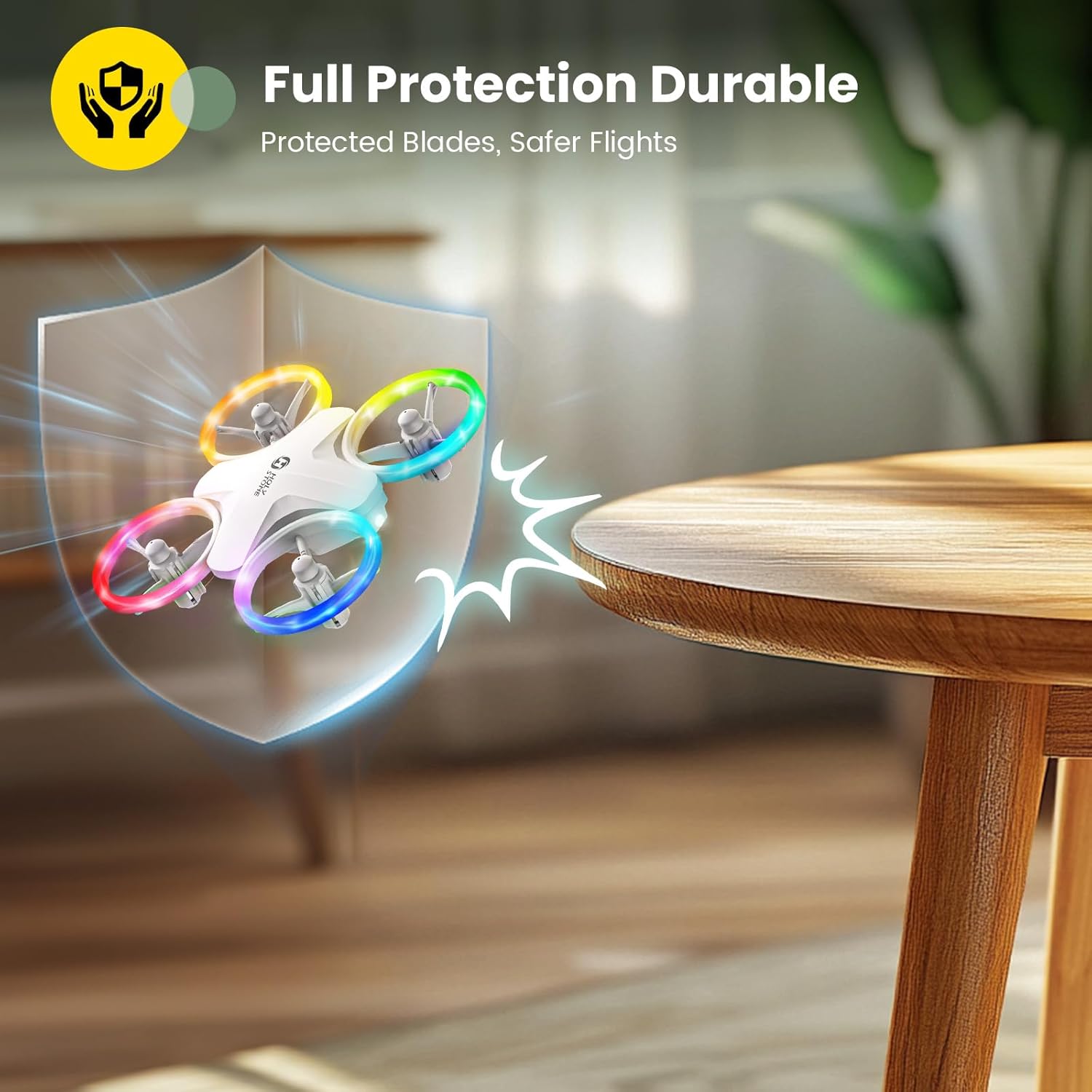 HS180 Kids Mini Drone with LED Lights for 6-12 Year Old Boys Girls, Small RC Quadcopter with 3 Batteries 21 Mins Flight, 360° Flips, Easy to Fly, Birthday Gift for Kids