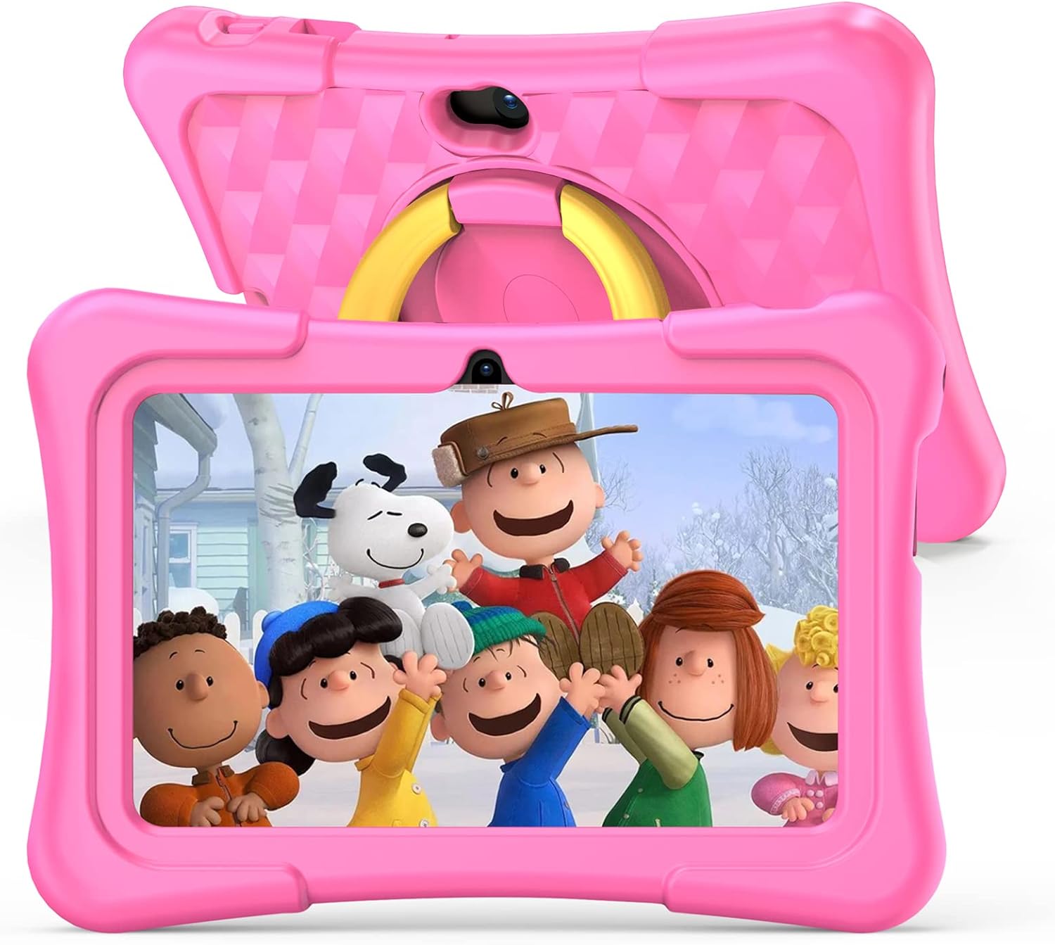 Kids Tablet 7 Inch Android 11, 2GB RAM 32GB ROM BT Wifi Dual Camera Educational Games Parental Control, Kids Software with Type C, Pink