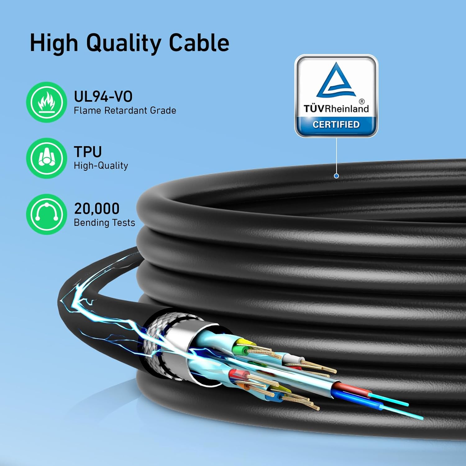 EV Charger Cable Type 2 to 3 Pin Plug 8M, 10A 3 Pin EV Charger Electric Car Charger, 2.3Kw Type 2 Charging Cable 3 Pin IP67/IP54 with LED Indicators&Bag, for Type 2 Evs&Phevs