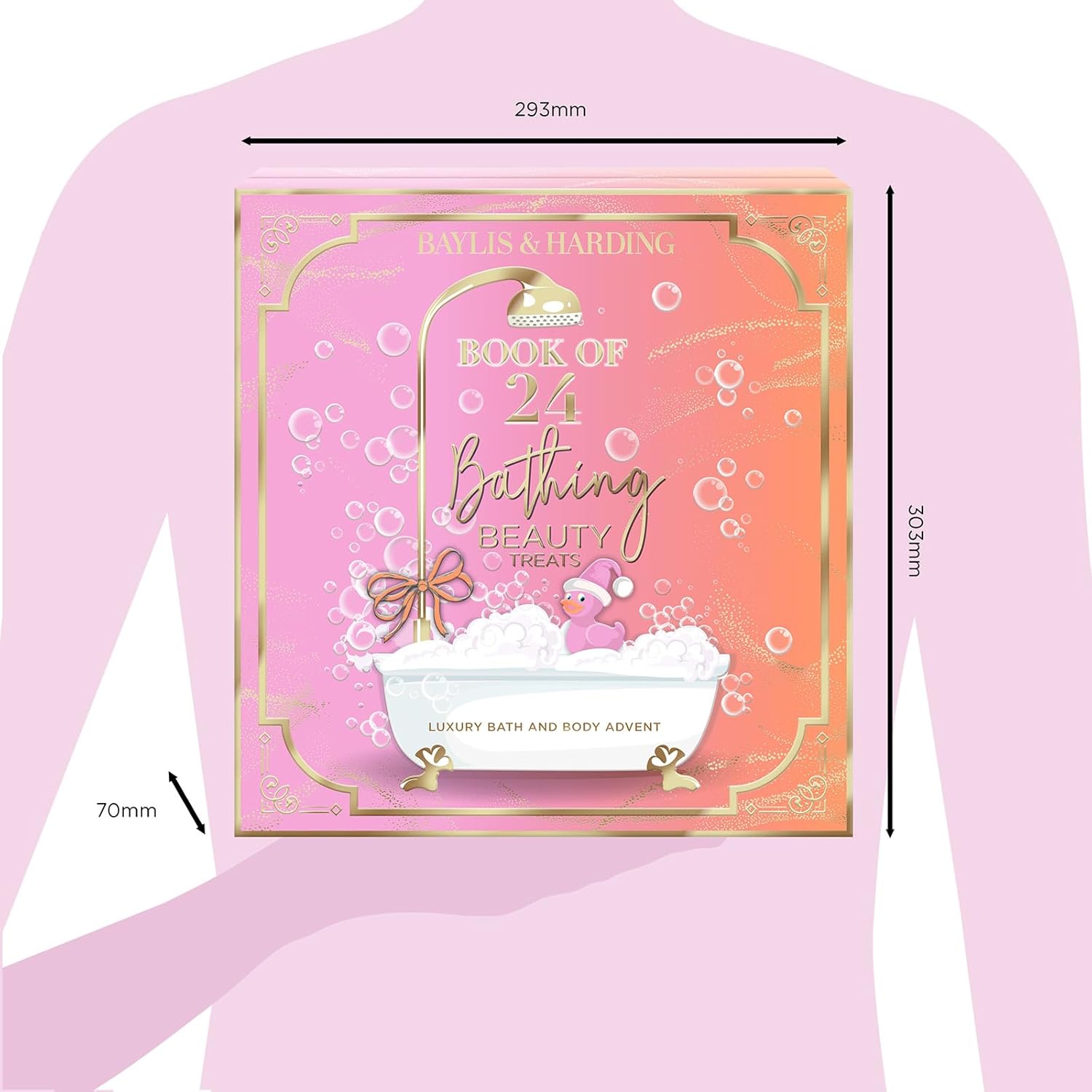 Jojoba, Vanilla & Almond Oil Luxury 24 Days of Beauty Advent Calendar Gift Set - Vegan Friendly