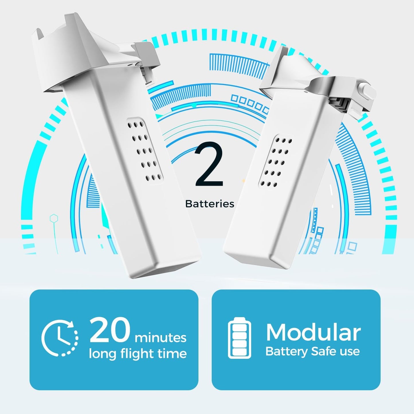 Q1 Mini Drone with Camera for Kids, Adults & Beginners, RC Quadcopter with Cool LED Lights, Headless Mode, 3D Flips, 2 Detachable Batteries, Drone Toys Gifts for Boys and Girls, Grey