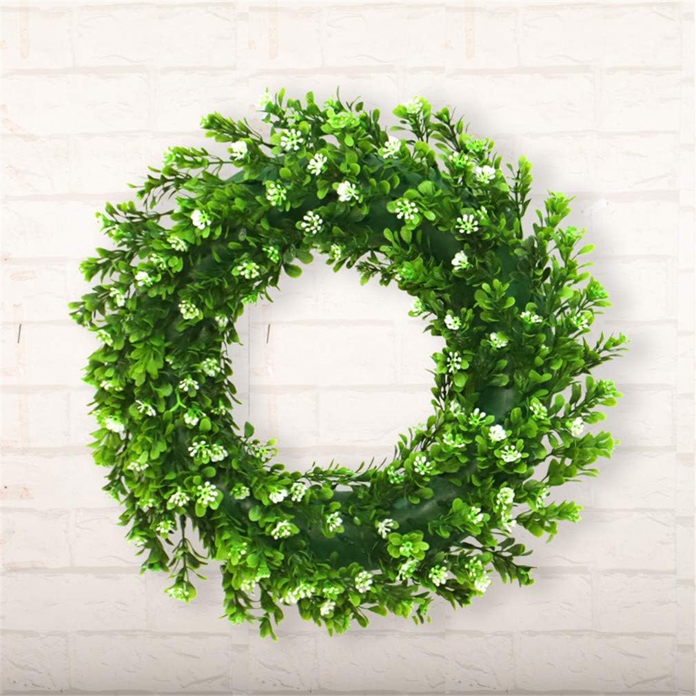 Artificial Maple Leaf Berries Pumpkin Pine Cone Garland Autumn Winter Front Door Wreath Pendant Decor for Christmas Halloween