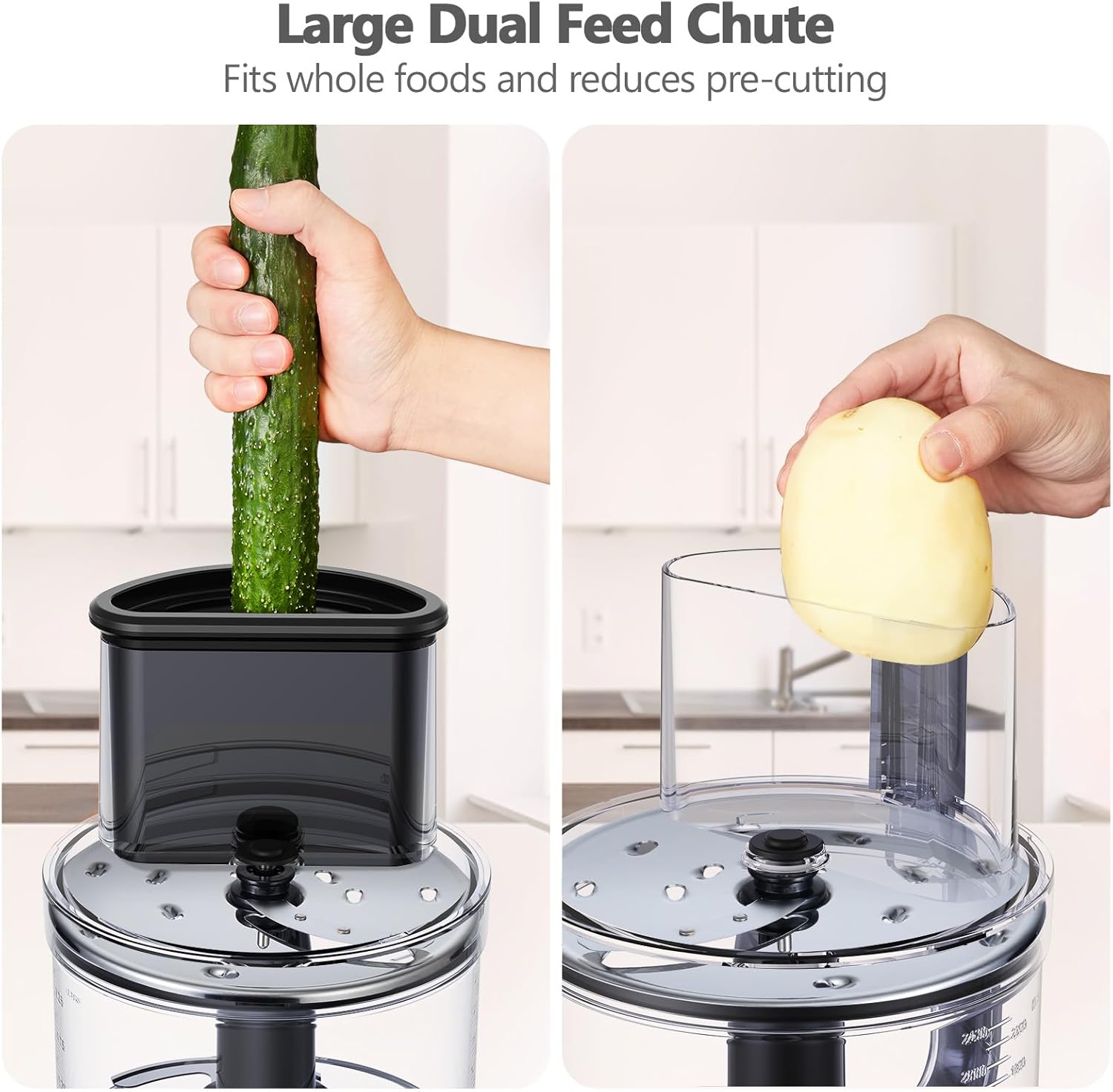1300W Food Processor, 11-In-1 Multifunctional Kitchen Machine with 2.5L Bowl & 1.5L Blender, Mixer, Grinder, Juicer, Dough Kneader, Chopper, Slicer & Shredder for Family Use