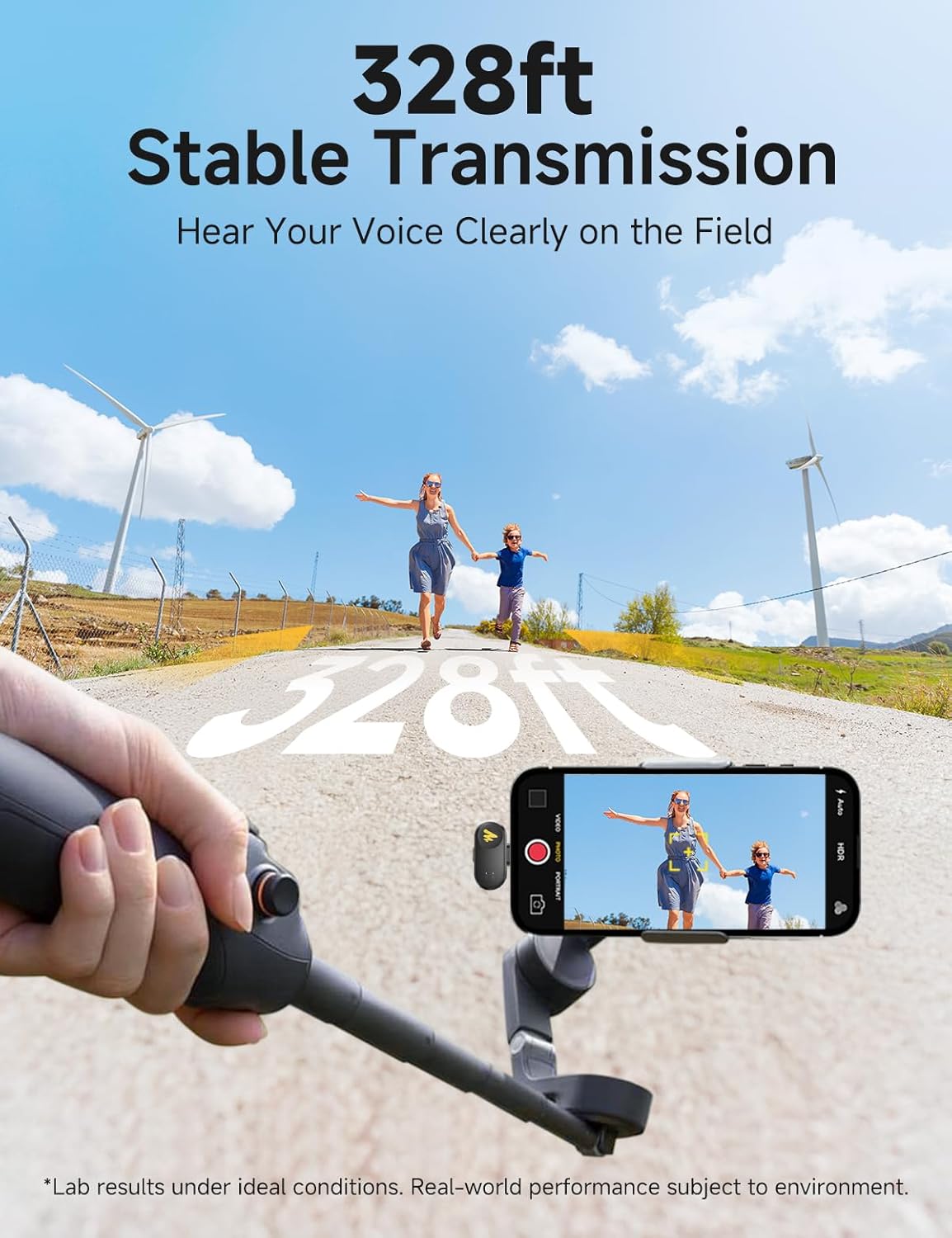 Wireless Microphone for Iphone 17/16/15 & Android, USB-C Wireless Mini Mic with Pro Sound, Noise Cancellation, AI Voice Changer, 30H Battery for Video Recording Vlog Tiktok Youtube,Wave T1 Mini