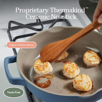 Always Pan 2.0 – 27Cm (2.5L) Nonstick, Toxin-Free Ceramic Cookware | Patented 10-In-1 Aluminum Frying & Sauté Pan | Safe for Oven, Induction & All Cooktops up to 232°C | Steam