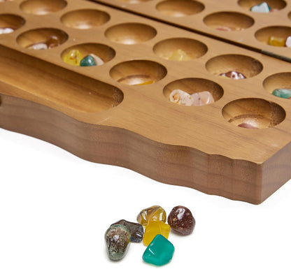 Kalaha Gemstone Game, Mancala Board Stone Game, Exciting Strategy Game