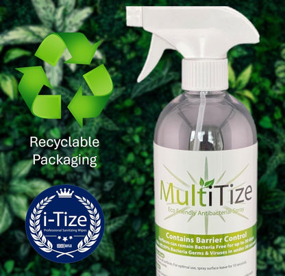 'Multitize Eco, Multi Purpose Antibacterial Cleaner (5 Litres + Spray Bottle) Multitize Eco, Multi Surface Antibacterial Spray (5 Litres (Pack of 1) + Spray Bottle)