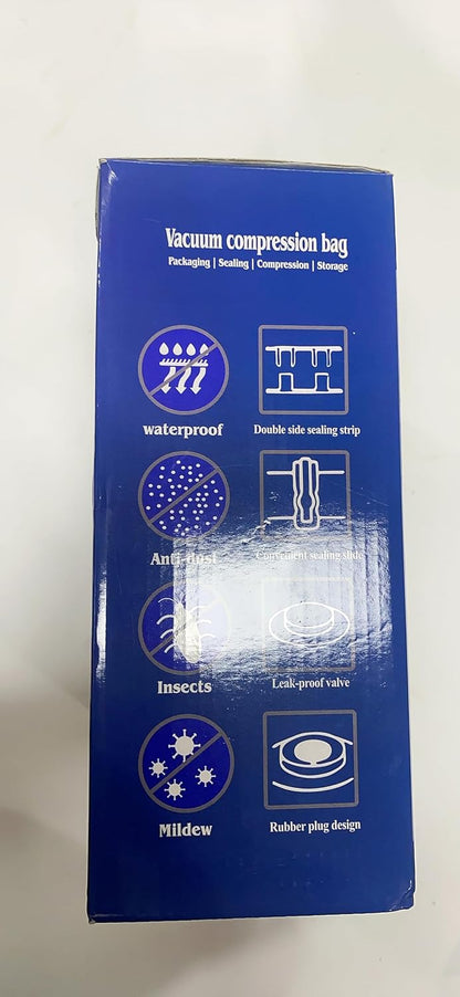Vacuum Storage Bags 10 Pack with Electric Pump, 2XL+2L+2M+4S Reusable Vacuum Bags for Storage for Bedding Pillows, Moving and Travel, Space Saver