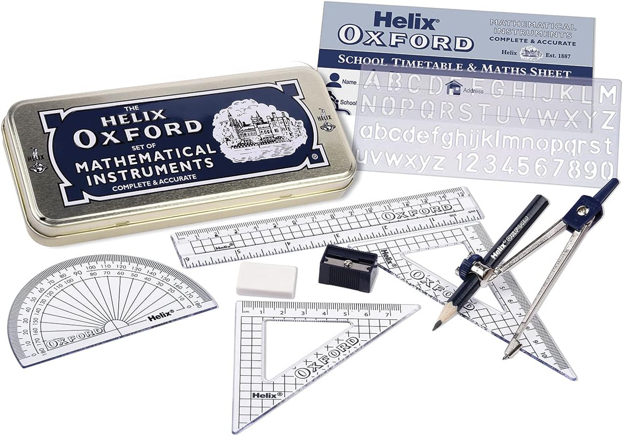 Oxford Complete Back to School Stationery Set - Comprehensive  Oxford School Supplies Set Including Maths Set, Pens, Ruler, Scientific Calculator & More - Ideal for High School or College