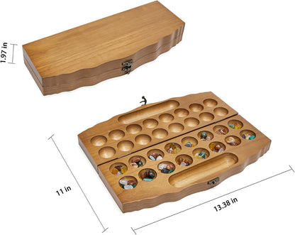 Kalaha Gemstone Game, Mancala Board Stone Game, Exciting Strategy Game