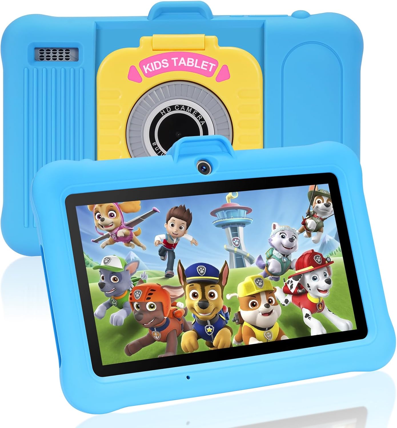 7 Inch Android Kids Tablet, 8 (3+5) GB RAM, 64GB ROM (TF 128GB), GMS Certified, Pre-Installed Apps, Educative, Parental Control, Wifi