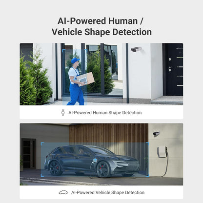 4K Solar Security Camera with Built-In Solar Panel, AOV Mode 24/7 Recording, Outdoor Wifi Camera, CCTV Cameras, Colour Night Vision, Human Detection, Vehicle Detection, Two Way Audio, CB5