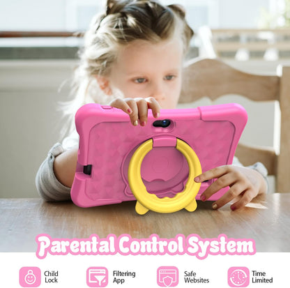 Kids Tablet 7 Inch Android 11, 2GB RAM 32GB ROM BT Wifi Dual Camera Educational Games Parental Control, Kids Software with Type C, Pink