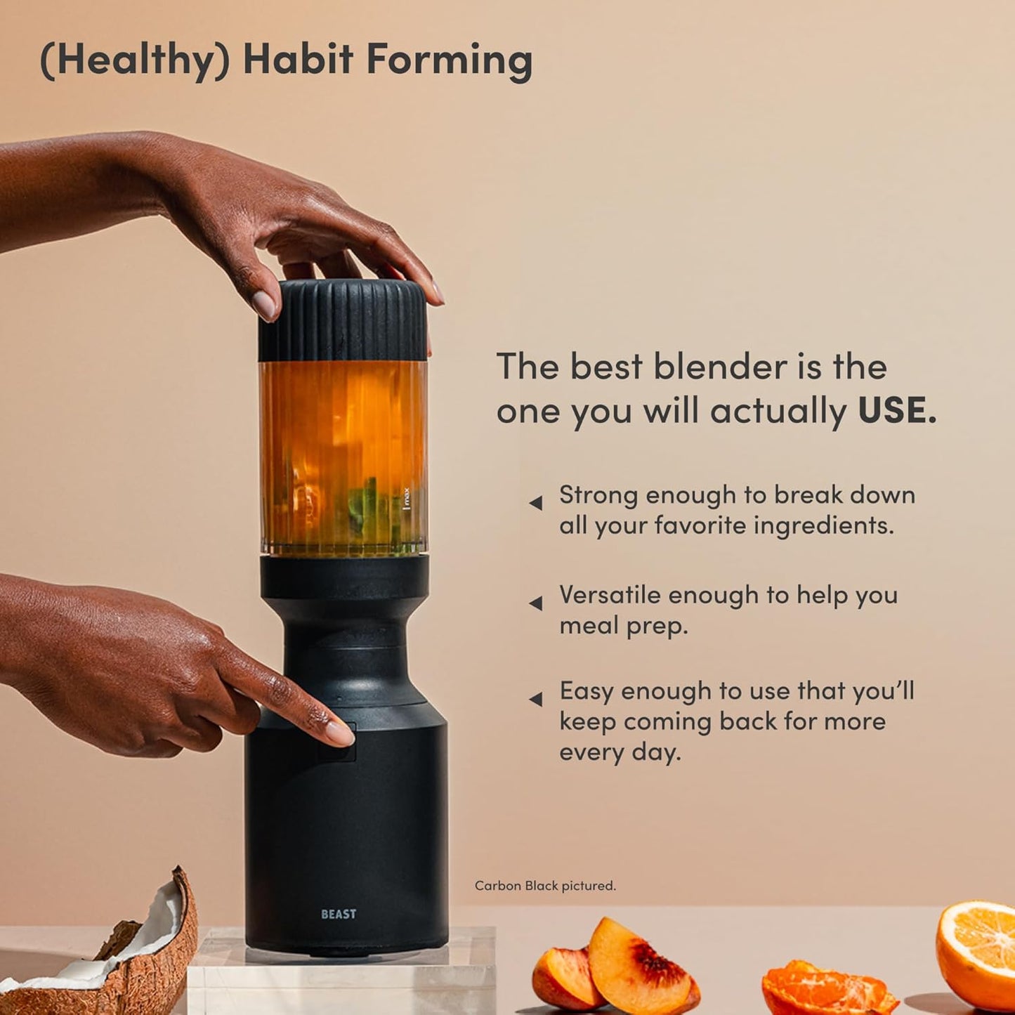 Mighty 650| Premium Compact Personal Blender | Smoothies, Shakes, Dressings, Sauces | Includes Extra Vessels, Lids and Straws | 650W (Black)