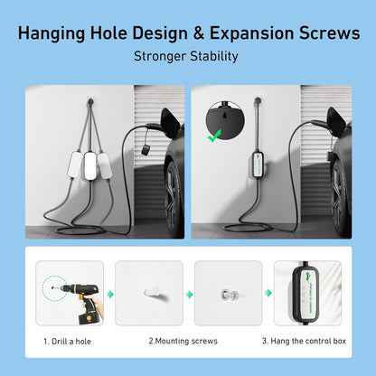 EV Charger Cable Type 2 to 3 Pin Plug 8M, 10A 3 Pin EV Charger Electric Car Charger, 2.3Kw Type 2 Charging Cable 3 Pin IP67/IP54 with LED Indicators&Bag, for Type 2 Evs&Phevs