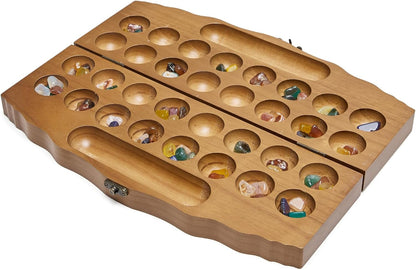 Kalaha Gemstone Game, Mancala Board Stone Game, Exciting Strategy Game