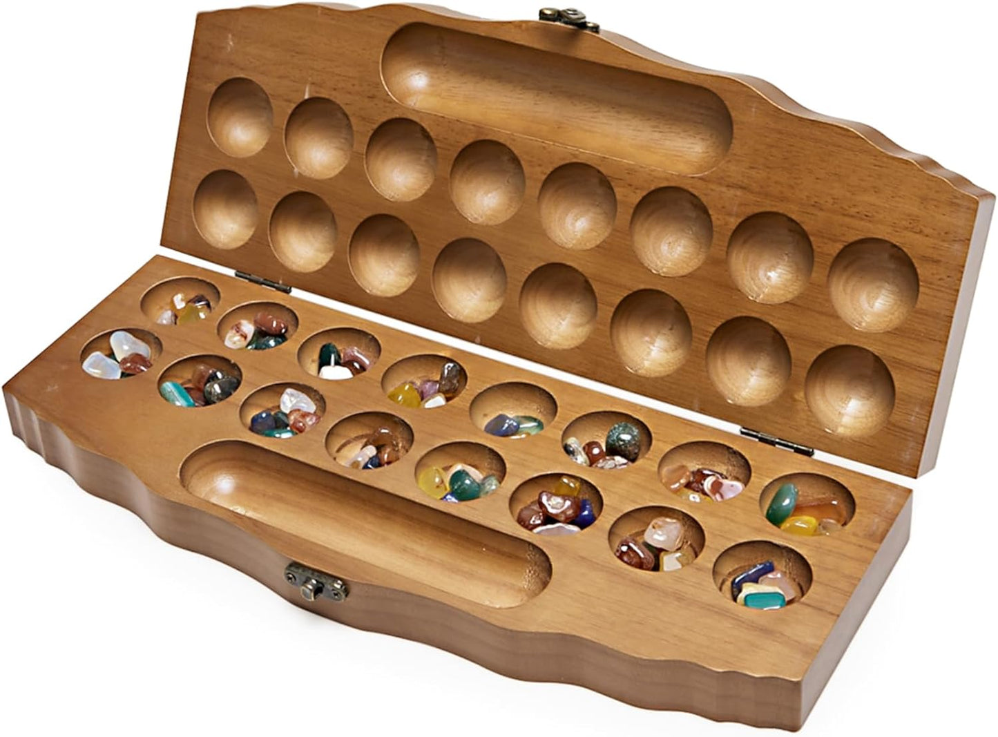 Kalaha Gemstone Game, Mancala Board Stone Game, Exciting Strategy Game