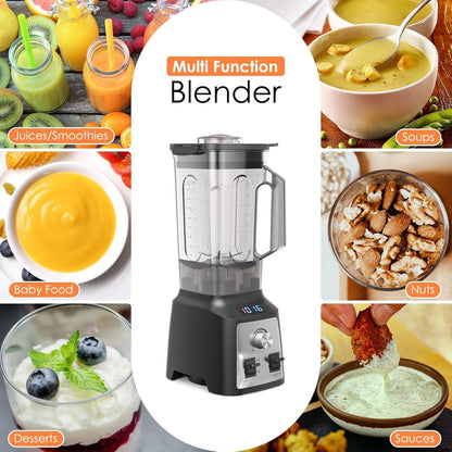 Blender Smoothie Maker, 2000W Powerful Blender for Kitchen with 2L Bpa-Free Tritan Container, 8 Sharp Blades with 30000 RPM High-Speed Jug Blender, Professional Smoothie Maker for Ice/Nut