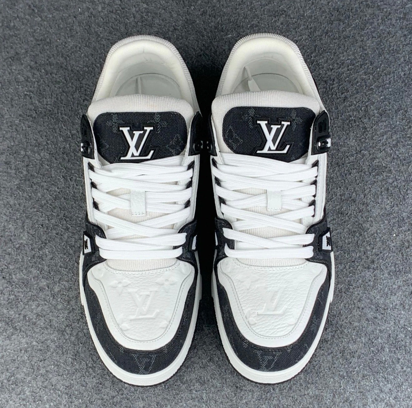 LV Trainer 'Black Monogram Denim'