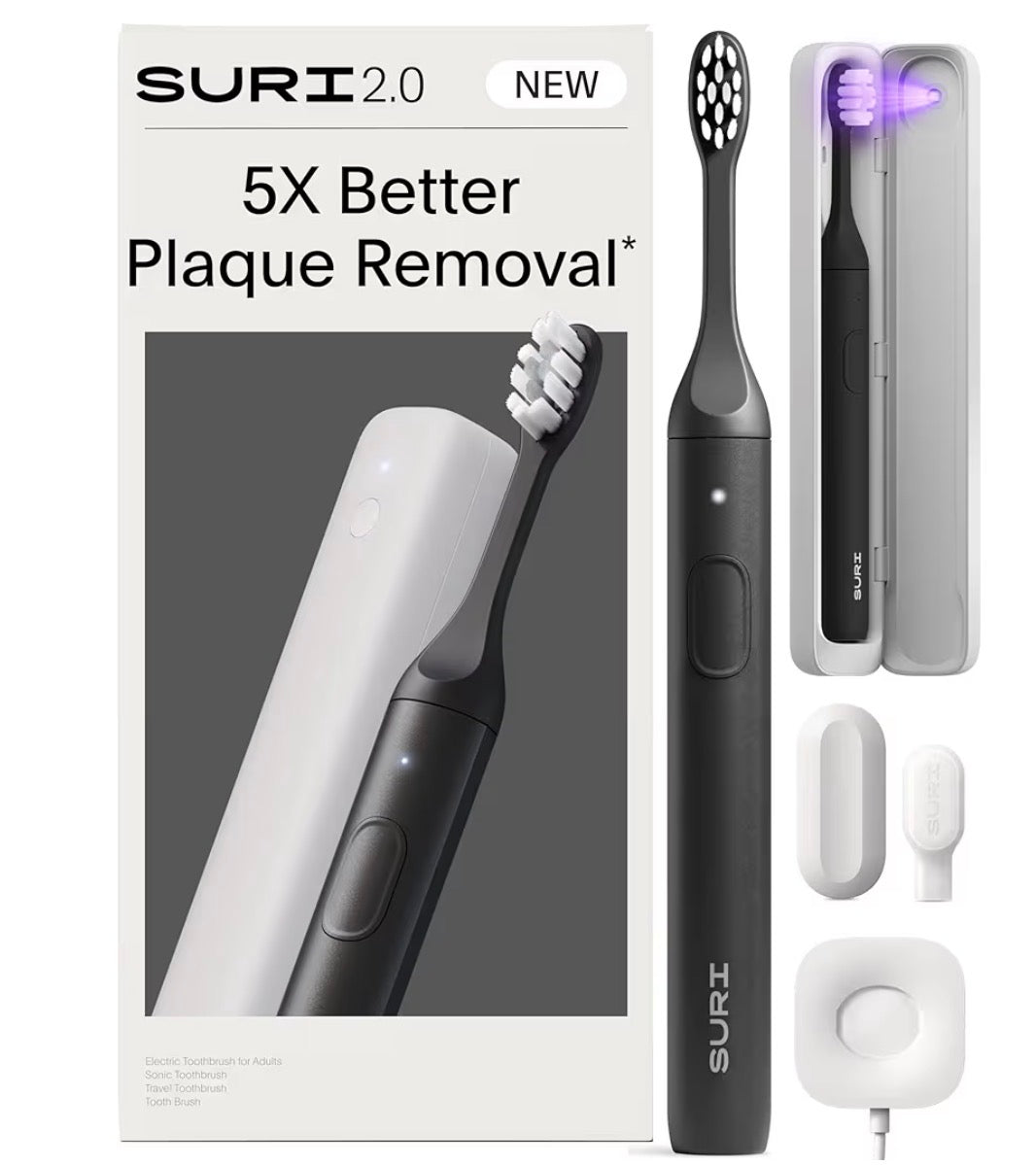 SURI Pro Sonic Electric Toothbrush with UV Travel Case