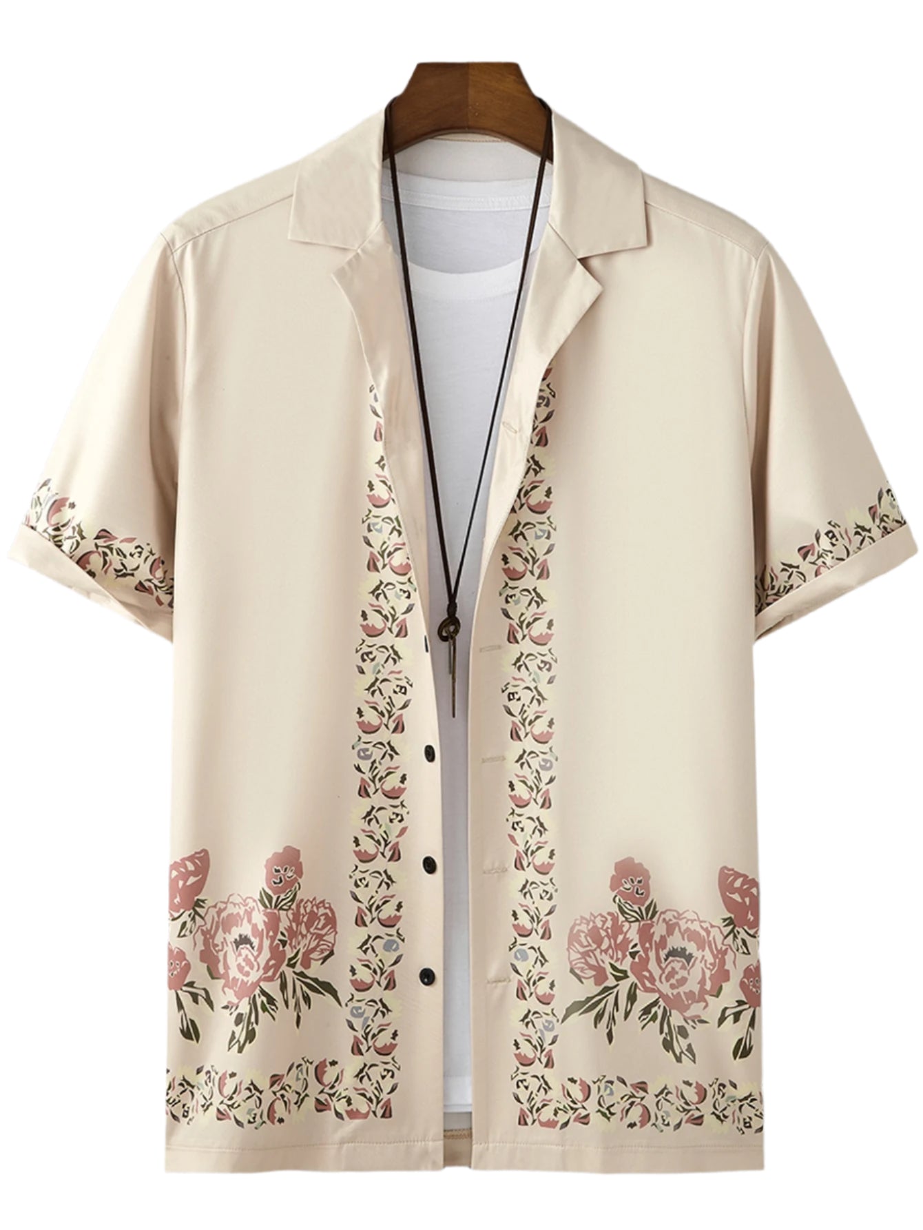 Manfinity RSRT Men Random Floral Print Shirt without Tee