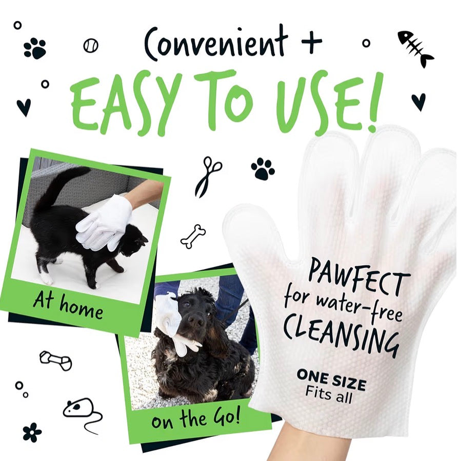 BUGALUGS Dog Grooming Glove Wipes 30 Pack