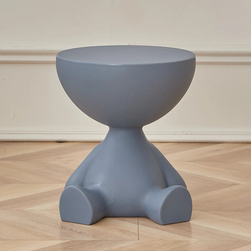 INS Cream Wind Coffee Table Nordic Plastic Sofa Side Tables Bedroom Bedside Tables Living Room Furniture round Small Low Stool