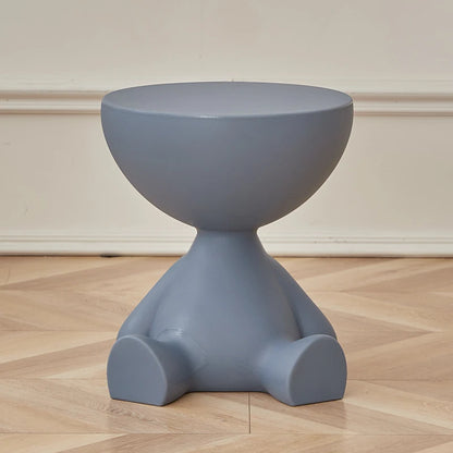 INS Cream Wind Coffee Table Nordic Plastic Sofa Side Tables Bedroom Bedside Tables Living Room Furniture round Small Low Stool