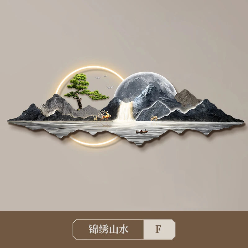 Light Luxury Clock Wall Chinese Modern Fashion Living Room Decorative Wall Watch Interior Design Horloge Murale Wall Decor