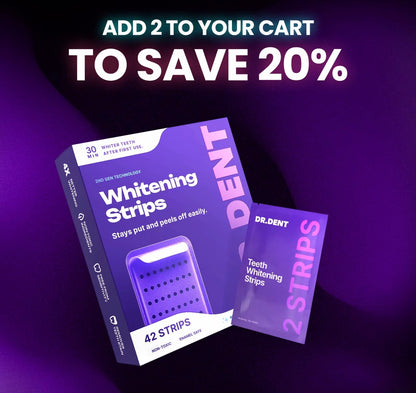DRDENT Purple Teeth Whitening Strips Peroxide-Free