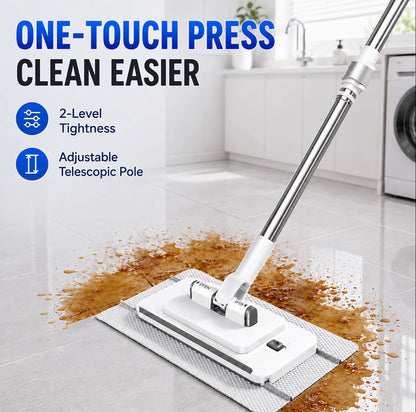 SOPAMI Extendable Telescopic Flat Clip Mop 360° Swivel
