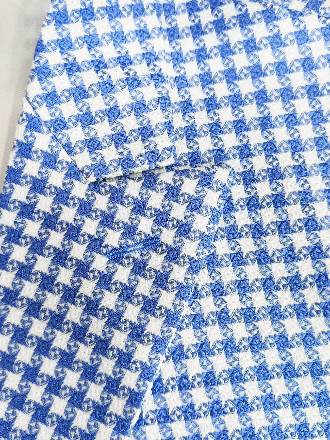 I Finelong Fashionable Casual Houndstooth Patterned Suit Jacket for Men, Suitable for Commuting and Going Out