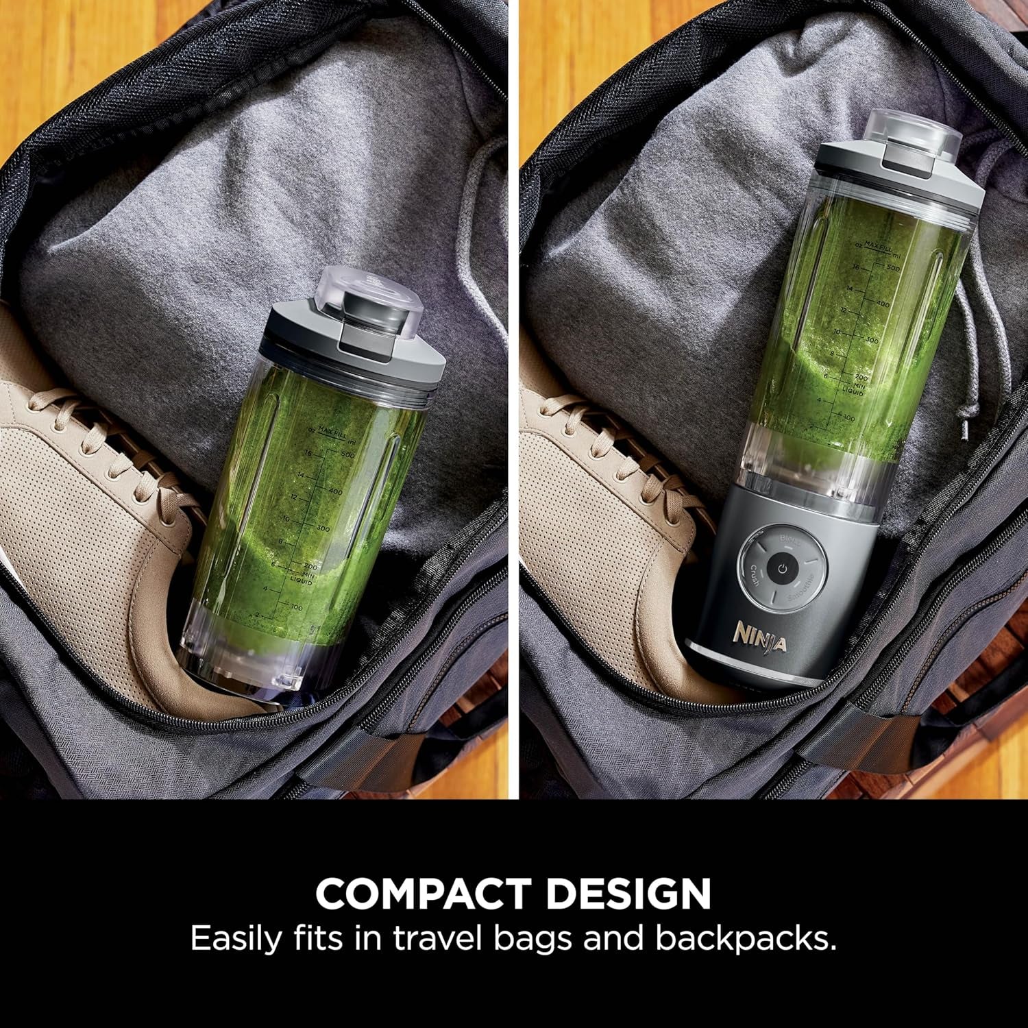 Blast Max Portable Blender, 570Ml, Rechargeable Battery, Blending Cup & Leak-Proof Lid, 3X Blend Functions, Makes Smoothies, Protein Shakes, Blends Ice & Frozen Fruit, Cool Grey BC251EUGY