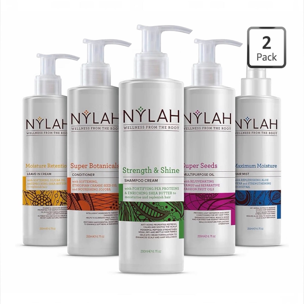NYLAH Essential Hair Care Bundle Set | Afro & Textured Hair Wash & Style
