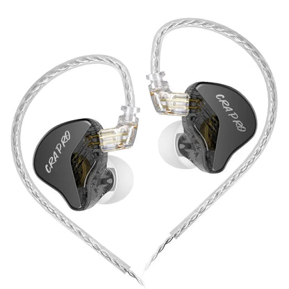 CRA Pro HIFI Earphones DLC Diamond Diaphragm Dynamic Earbuds with Replaceable Headphone Cables Sports Music Earphones