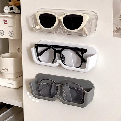 High-End Wall-Mounted Glass Display Cabinet for Sunglasses Storage - 3/2/1PC Options Available