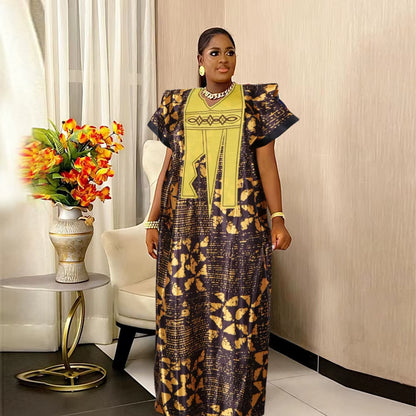 African Dresses for Women Traditional Africa Clothing Dashiki Ankara Outfits Gown Abayas Robe Muslim Kaftan Maxi Long Dress 2025