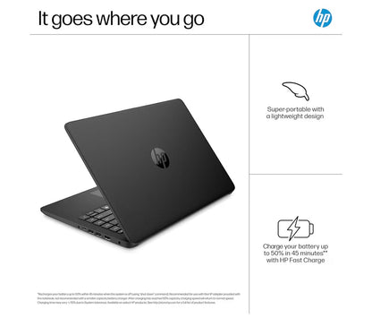 HP 14-inch Laptop Celeron N4500 4GB 64GB Windows 11 Microsoft 365