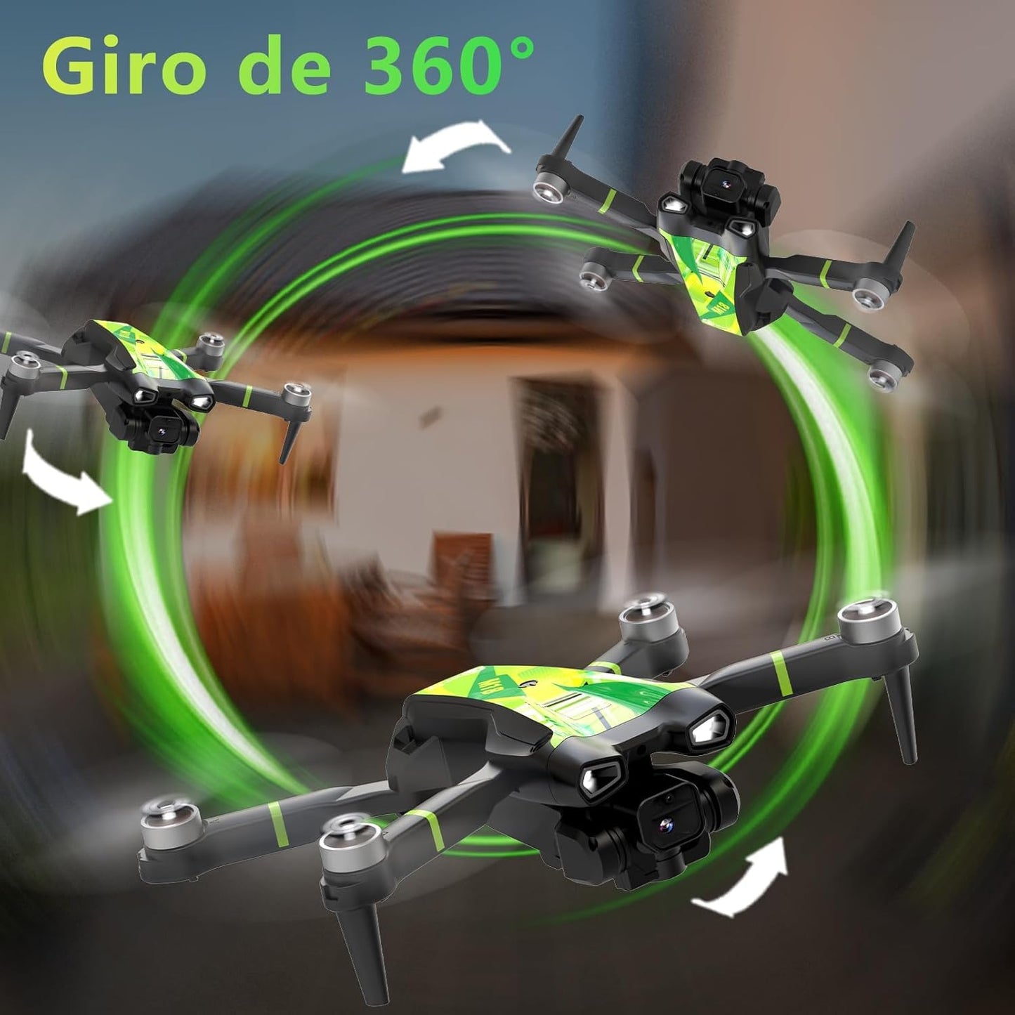 M18 Foldable Mini Drone with 4K Camera Brushless Motor RC Quadcopter for Adults One Key Takeoff Landing 3D Flips