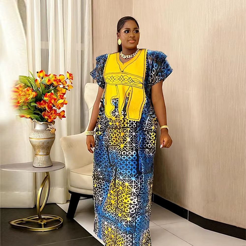 African Dresses for Women Traditional Africa Clothing Dashiki Ankara Outfits Gown Abayas Robe Muslim Kaftan Maxi Long Dress 2025