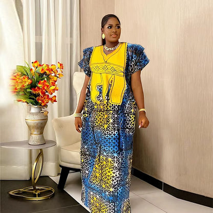 African Dresses for Women Traditional Africa Clothing Dashiki Ankara Outfits Gown Abayas Robe Muslim Kaftan Maxi Long Dress 2025