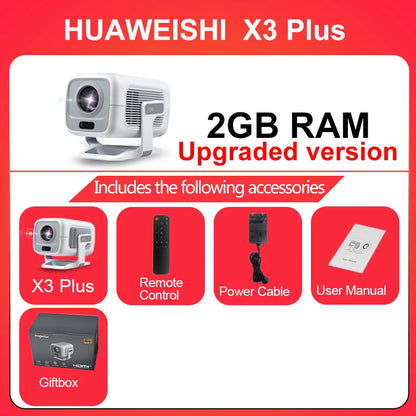 4K Projector Android Native Portable 1080P Auto Focus 600ANSI Video Home Cinema Outdoor Hd Led Projetor