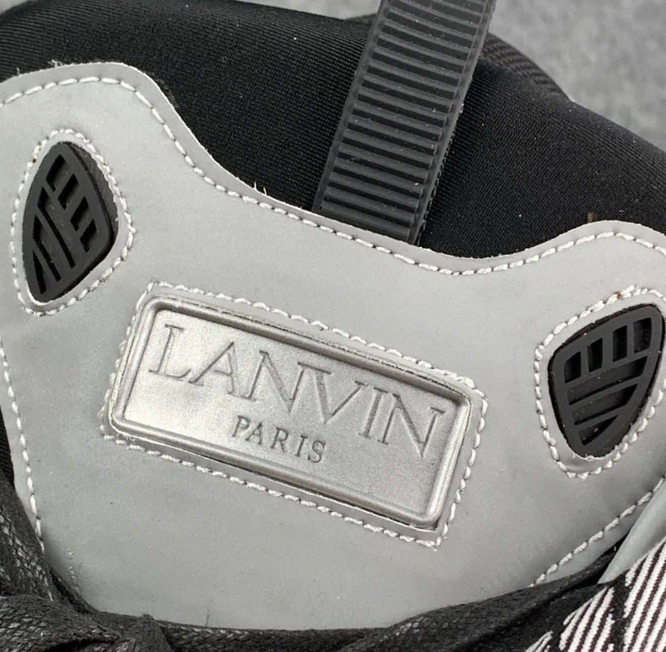 Lanvin Curb Sneakers 'Black Grey'