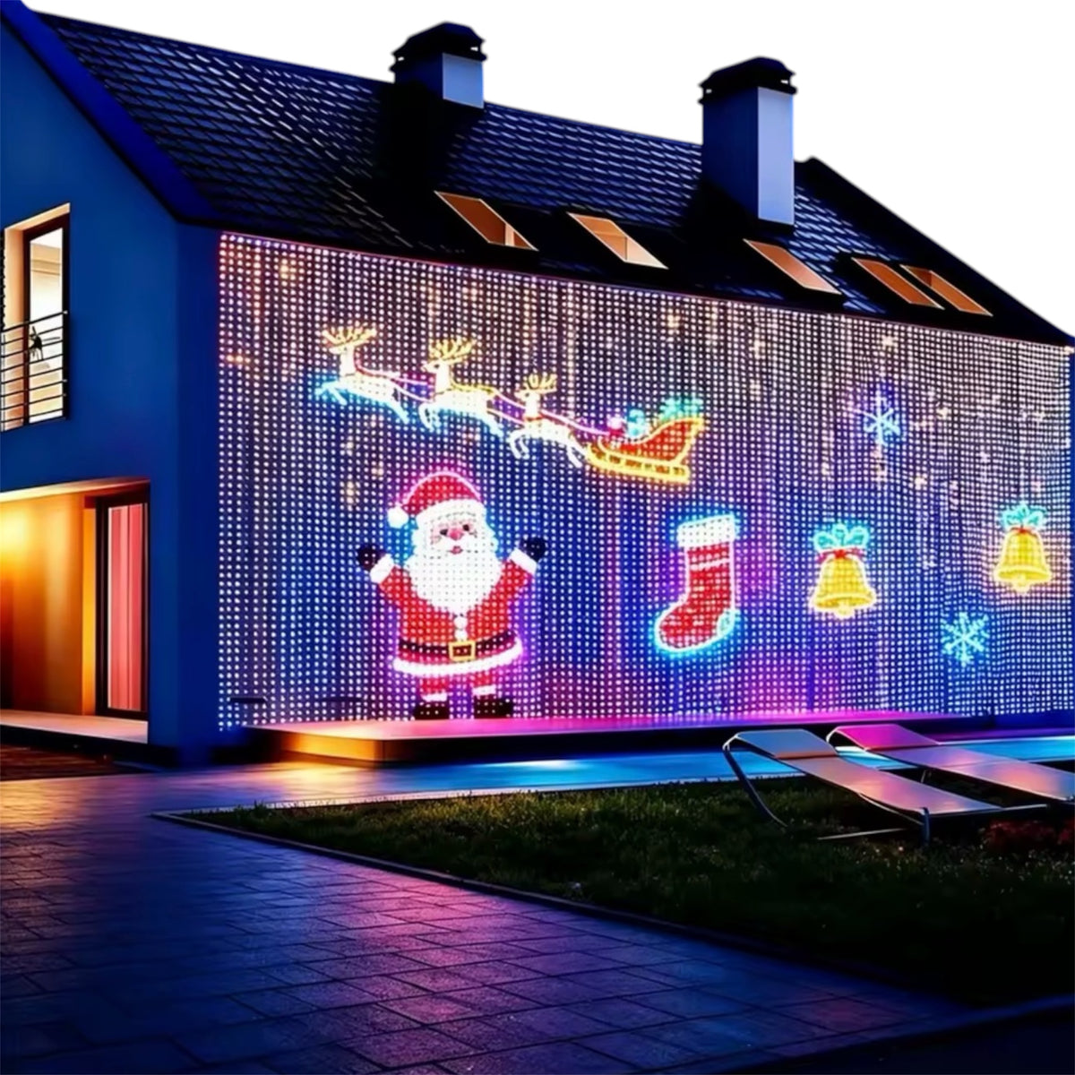 2026 Christmas LED Curtain Fairy Lights APP Control Waterproof DIY