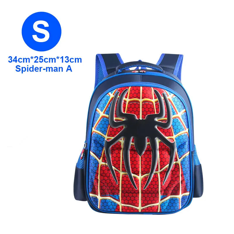 Boy Schoolbag Spiderman Captain America Children Kindergarten School Bag Teenager Kids Student Backpack