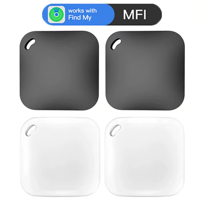 4-Pack Smart GPS Trackers - MFI Certified Anti-Lost Devices Compatible with Apple Find My App for Tracking Car Keys, Pets, and Children