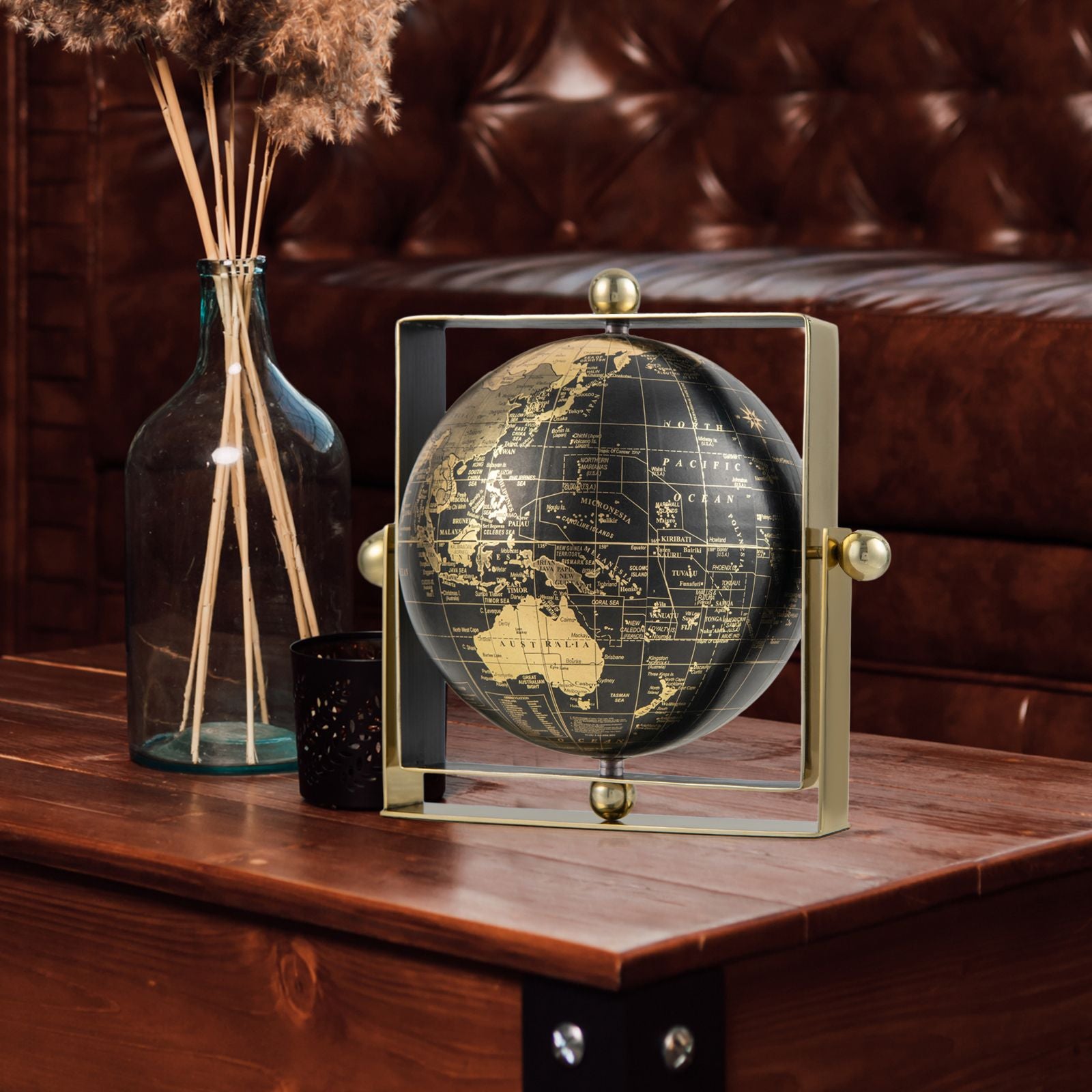 720-Degree Rotating Educational Geographic World Globe