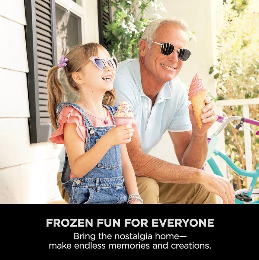 CREAMi Scoop and Swirl Ice Cream Machine with 2x Tubs, 13 Functions, Makes Ice Cream, Soft Serve, Gelato, Sorbet, Milkshakes and More, Mix-In Option, Stone Gold, NC701UKSTGD