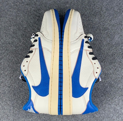 Fragment Design x Travis Scott x Air Jordan 1 Retro Low OG SP 'Sail Military
Blue'