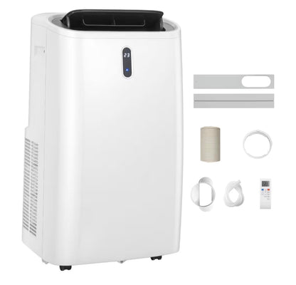 TANGZON 5-in-1 Portable Air Conditioner 12000 BTU, Mobile Air Conditioning Unit, Heater, Dehumidifier, 3 Speeds Fan with Sleep Mode, Remote Control, 24H Timer, Digital Display & Window Kit, AC Unit